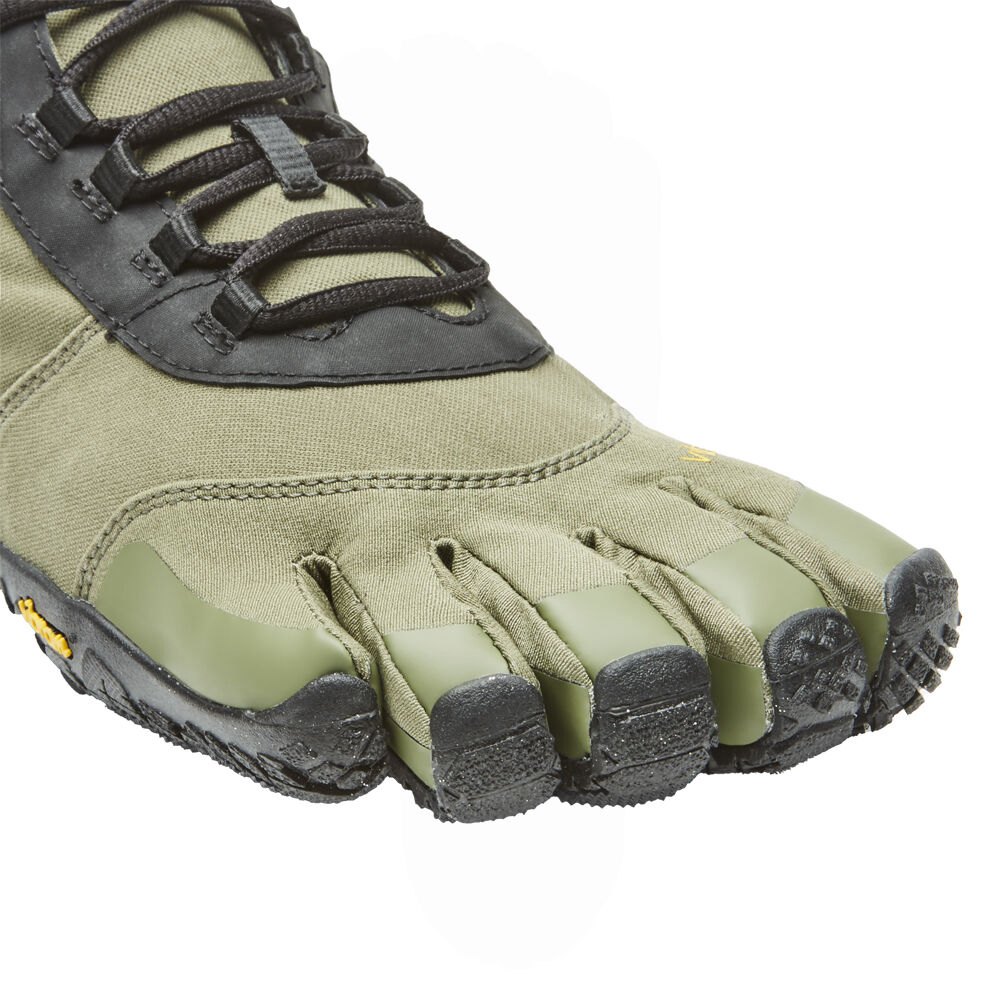 Vibram Five Fingers Mens Trail Shoes - Olive - V-Trek Insulated - 36495-MAWK